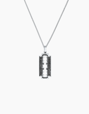 Razor necklace silver